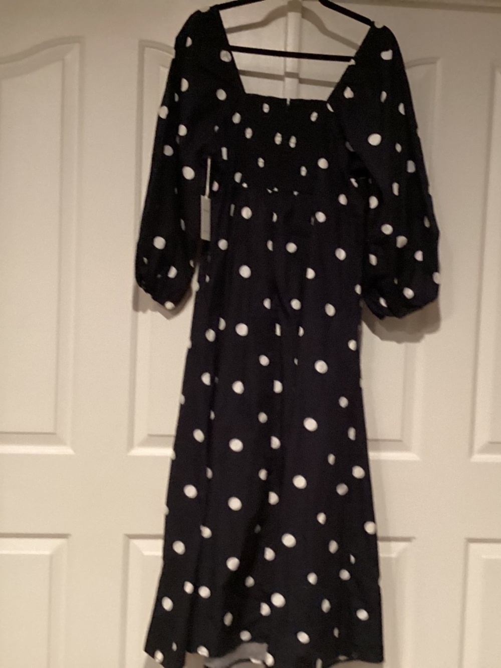 Free Assembly  Women Dress, Size XL-16/18, Color Dk Blue, White NWT